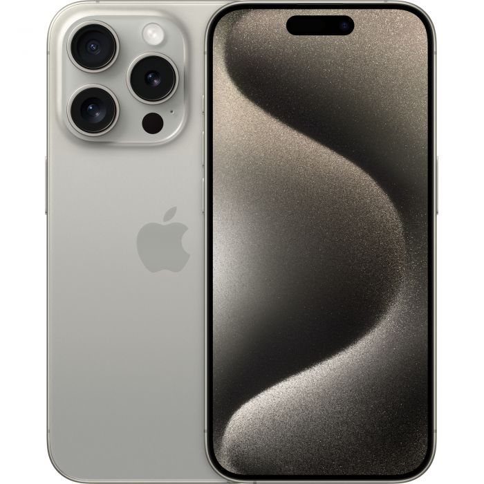 Telefon mobil APPLE iPhone 15 Pro 5G, 256GB, Natural Titanium